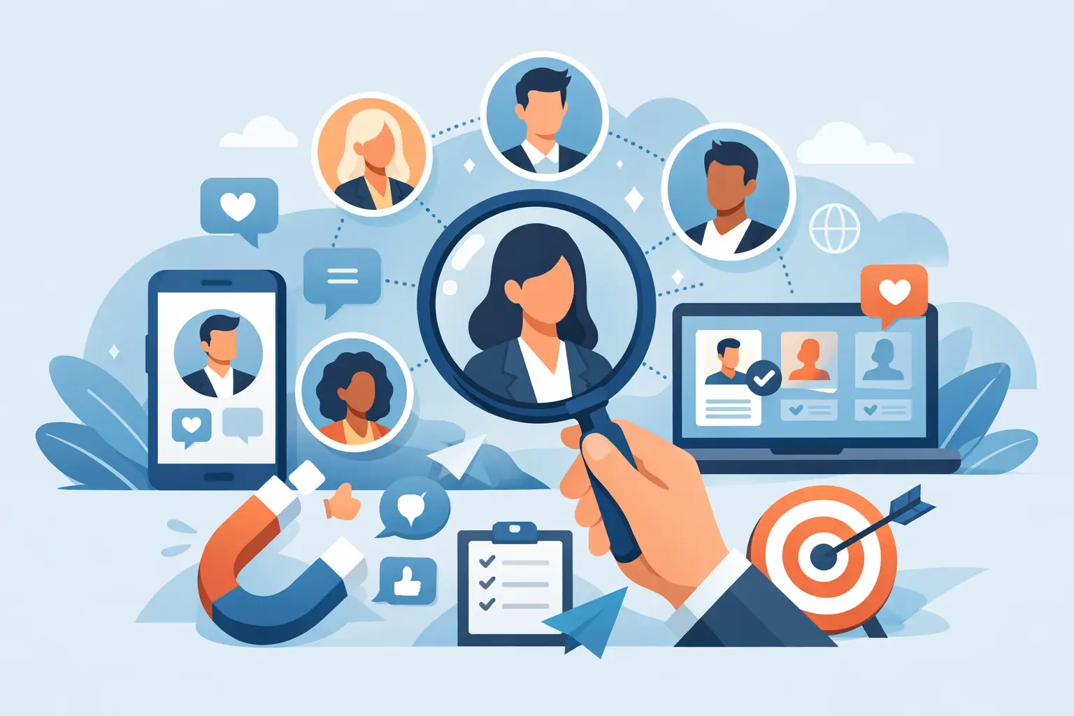 Cómo reclutar en redes sociales con intención