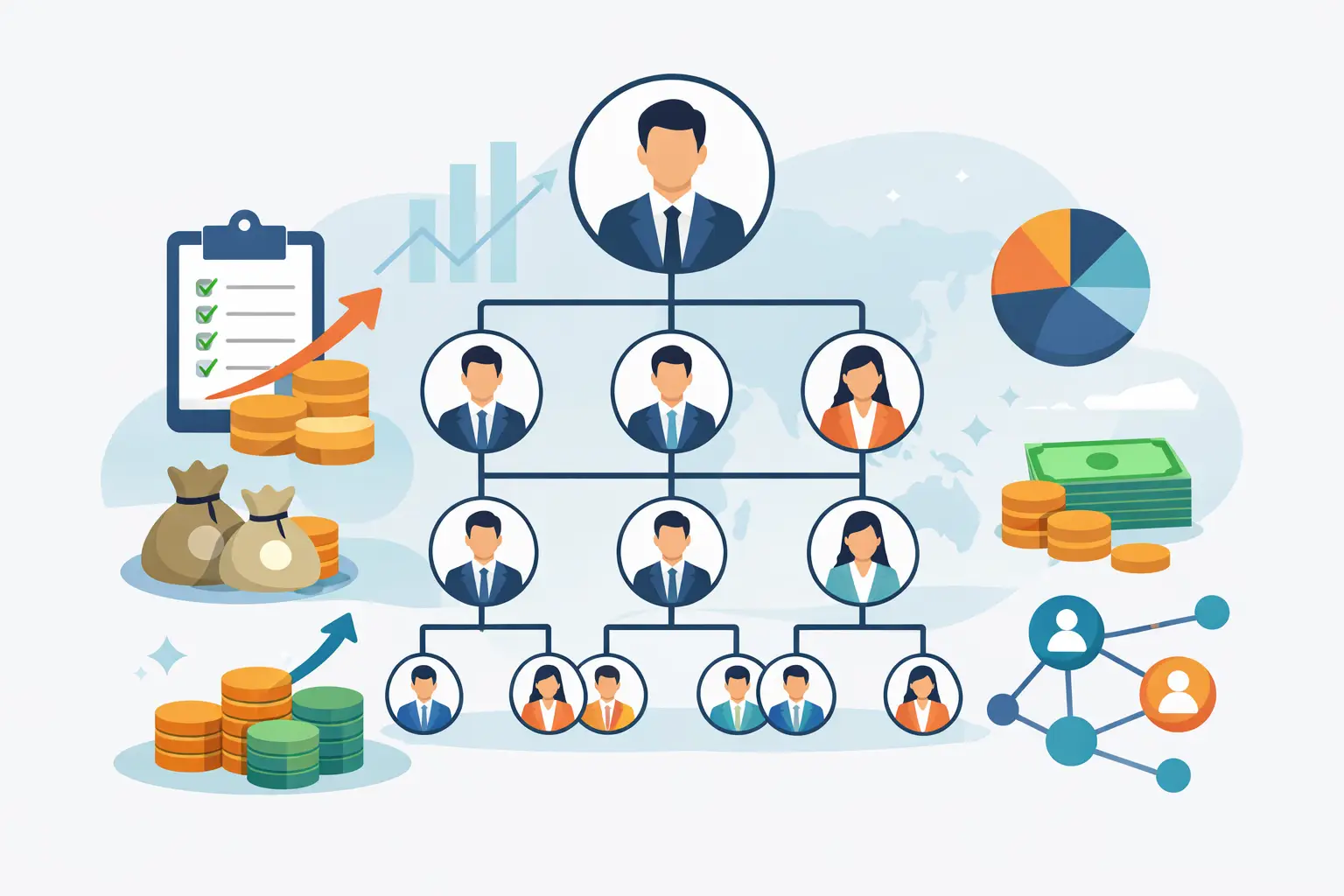 Plan de compensación multinivel explicado
